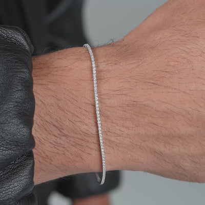 RADIANCE BRACELET 585 WHITE GOLD LAB DIAMONDS