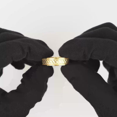 BOLD X RING 925 SILVER 18 CARAT GOLD PLATED