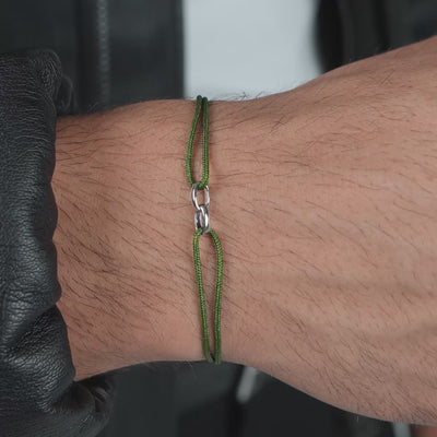 GLORY BRACELET OLIVE STOCKAR BAND 585 WHITE GOLD