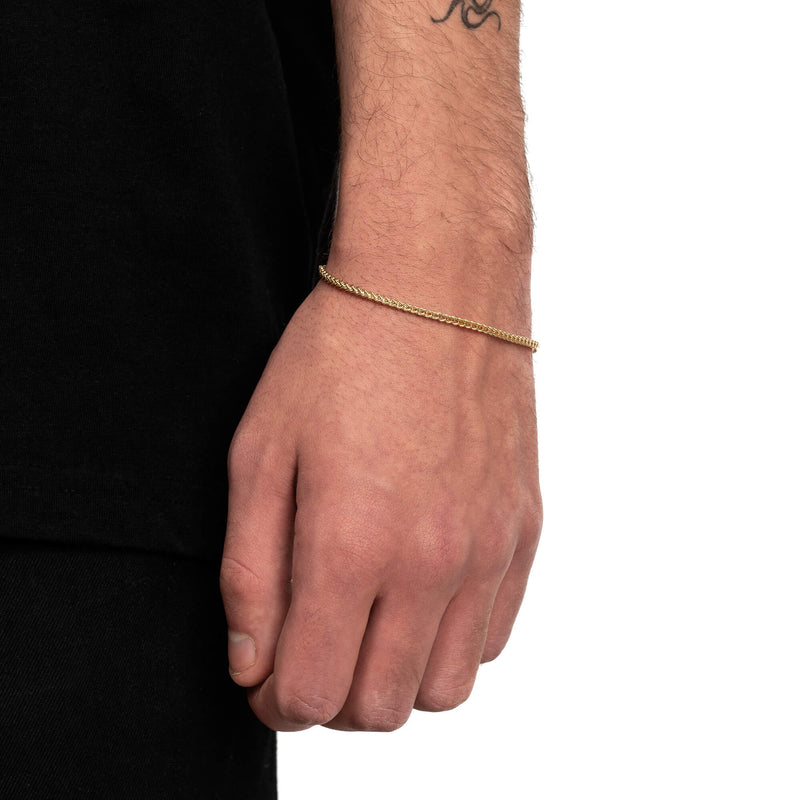 FRANCO BRACELET GOLD BRACELET 2,00MM 750 GOLD