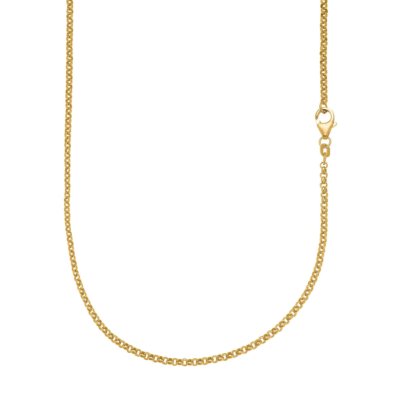 HEIRLOOM NECKLACE 925 SILVER 18 CARAT GOLD PLATED 2,50MM - IDENTIM®