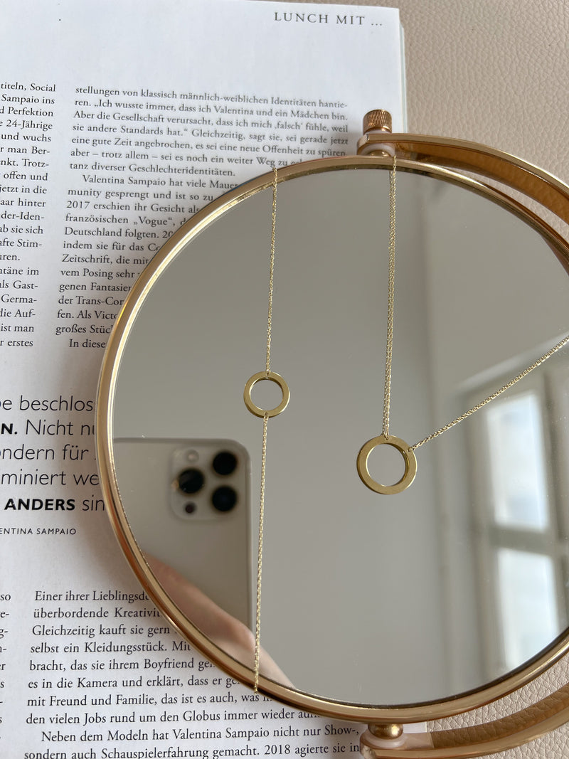 CIRCLE NECKLACE 333 GOLD