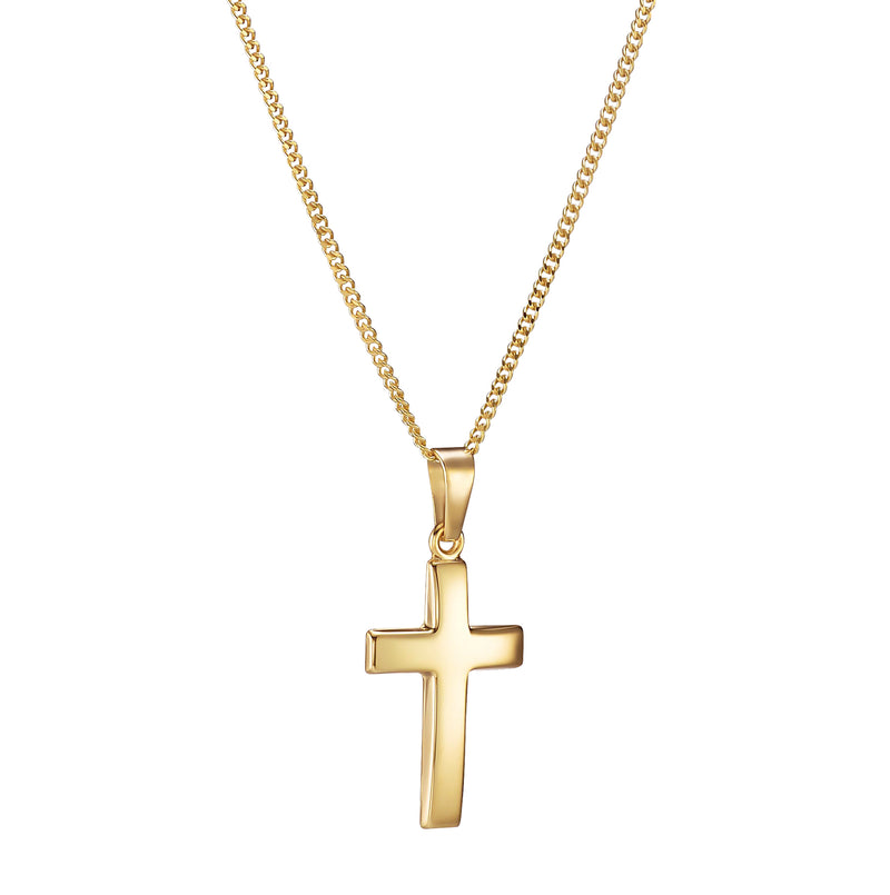 CROSS POLISHED NECKLACE 333 GOLD