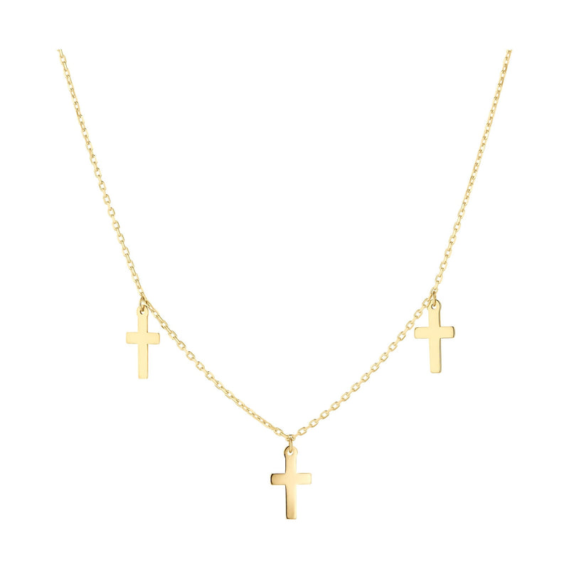 CROSS NECKLACE 333 GOLD