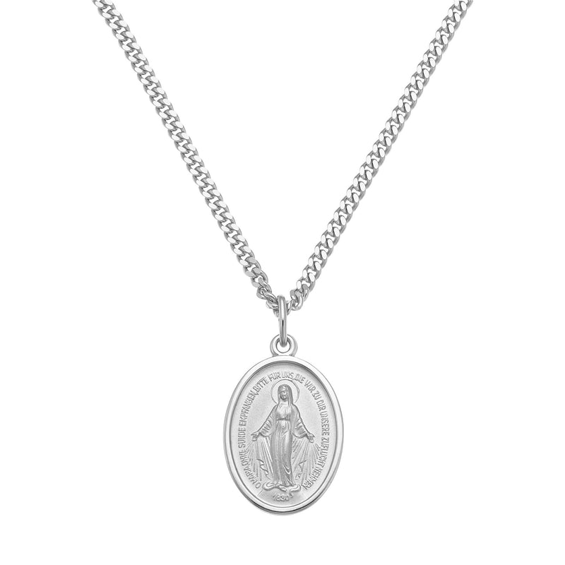 MADONNA NECKLACE 925 SILVER RHODIUM PLATED