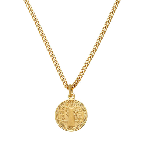 BENEDICTUS NECKLACE 925 SILVER 18K GOLD PLATED - IDENTIM®