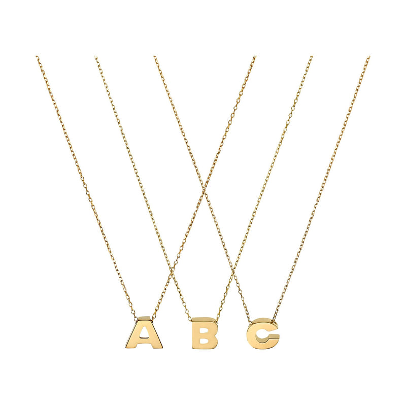 LETTERS NECKLACE 585 GOLD