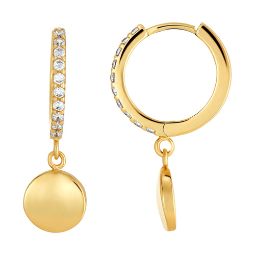 CREOLE WITH PENDANT PAIR 333 GOLD - IDENTIM®