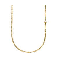 KING NECKLACE 925 SILVER 18K GOLD PLATED 3,00MM - IDENTIM®