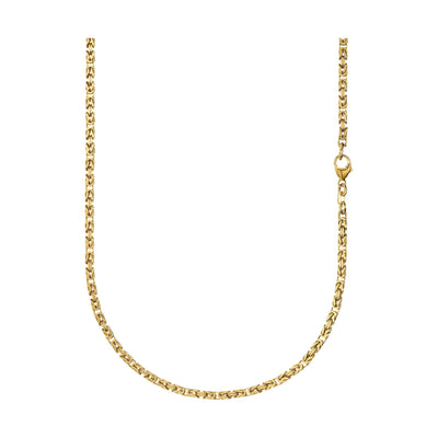 KING NECKLACE 925 SILVER 18K GOLD PLATED 3,00MM - IDENTIM®