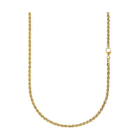 CORD NECKLACE 925 SILVER 18 CARAT GOLD PLATED 3,20MM - IDENTIM®