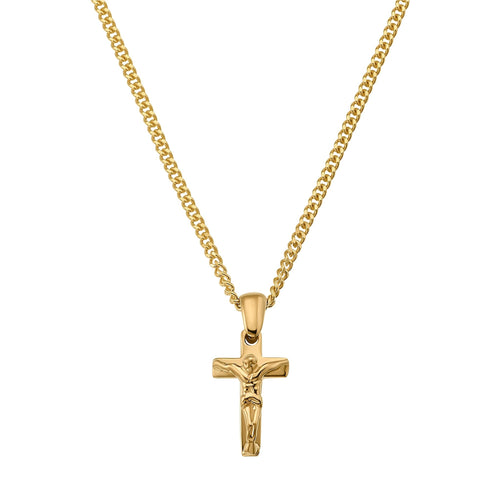 CROSS CRUCIFIX NECKLACE 585 GOLD - IDENTIM®