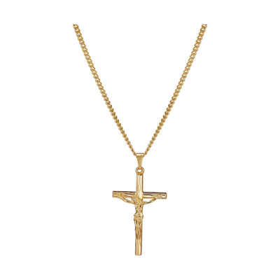 CROSS CRUCIFIX NECKLACE 585 GOLD - IDENTIM®