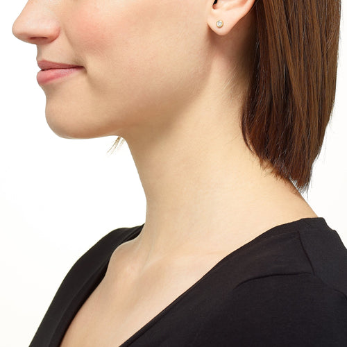EAR STUDS BRILLIANT PAIR 585 GOLD - IDENTIM®