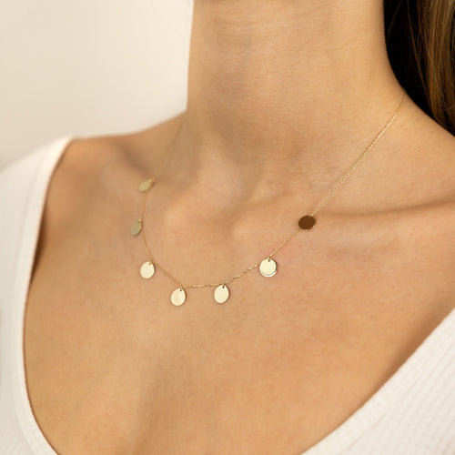 PLATE NECKLACE 585 GOLD - IDENTIM®