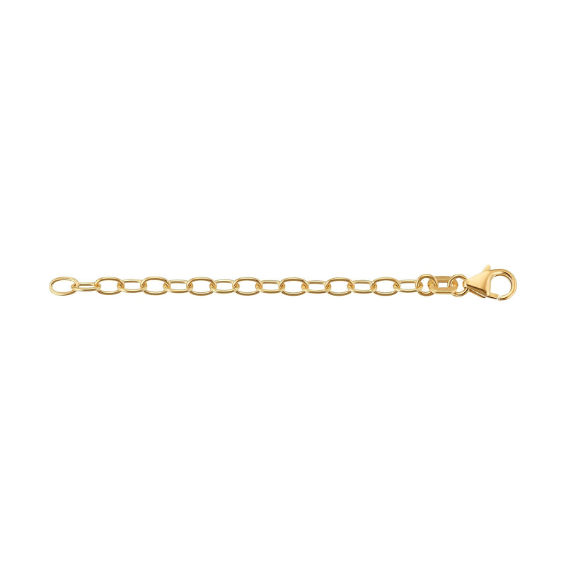 EXTENSION CHAIN 7.00CM 925 SILVER 18 CARAT GOLD PLATED